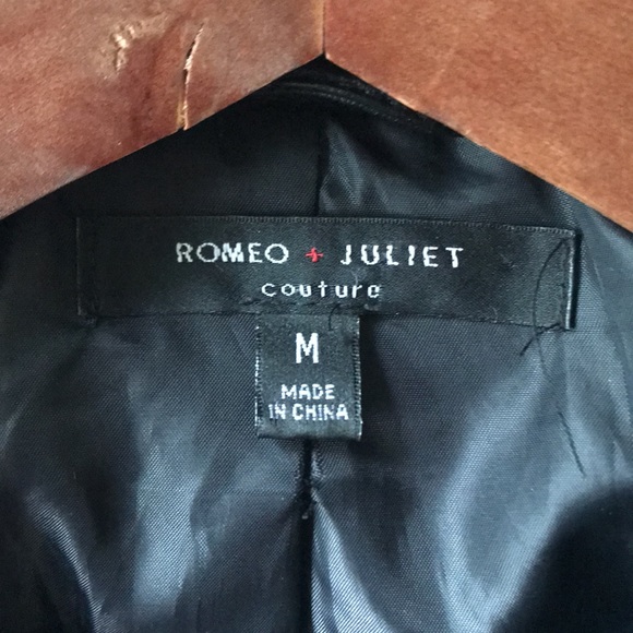 Romeo & Juliet Couture Vegan Leather Jacket - Picture 2 of 3